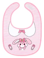 LittleForBig Katoenen waterdichte babydoll met print voor volwassenen met verstelbare klittenbandsluiting - Baby Usagi slab voor volwassenen