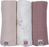Lodger Hydrofiele luier - Stretch katoen - zacht op de huid - 70x70 - Roze