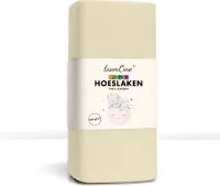 Loom One Kinder Hoeslaken – 100% Jersey Katoen – 70x140 cm – Junior– 160 g/m² – Natural / Crème