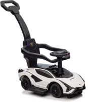 Loopauto - Lamborghini QLS-996T - met duwstang - 85x44x95 cm - wit