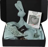 Louka Kraamkado groen - luxe kraambox met kraamcadeaus BIBS - Funnies - FRIGG - Louka - kraammand
