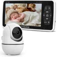 Lovinoo Babyfoon - Babyfoon met Camera – Baby Monitor - Hondencamera - Huisdiercamera - Op Afstand Bestuurbaar - Uitbreidbaar Tot 4 Camera