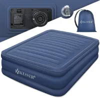 Luchtbed met Elektrische Pomp voor 2 Personen - Verhoogd Opblaasbaar Matras 203 x 152,5 cm