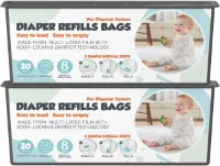 Luieremmer navullingen met 60 zakken voor effectieve geurbeheersing