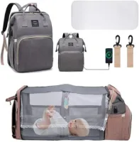 Luierrugzak Voor Baby’s – Opvouwbare Draagbare Luiertas – Multifunctionele Luiertas Met Aankleedkussen – Voor Baby’s En Kinderen