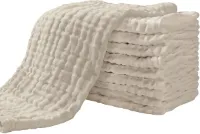 Luiers en Spuugdoeken 10 stuks | 100% katoen, absorberend, herbruikbaar