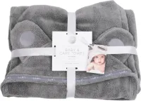 Luin Living – Baby Cape- Kleur Grijs – 100 % hoogwaardig katoen – 450 gr/m²