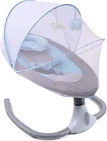 Luxe Elektrische Wipstoel – Baby – Babyschommel – Schommelstoel – Wipper – Babyswing – 12 Ingebouwde Muziekopties – MP3 – Extra Veilig – Blauw