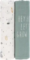 Lässig Hydrofiele luier swaddle doek 120x120cm XL Garden Explorer boys 2 stuks
