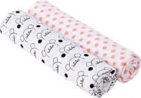 Lässig swaddle & burp doek / luier 2 stuks 120x120cm little chums poes