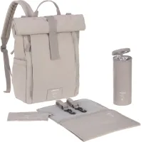 Lässig Rolltop Up Luiertas BackPack Taupe - Special Edition