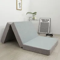 MAXYOYO Vouwmatras Tri Fold - 15 cm Geltraagschuim - Opvouwbaar - Gastenmatras - Washable Cover - 135 x 190 x 15 cm Opvouwbaar matras