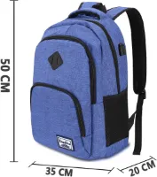 Mannen en Dames,Schooltas Tiener Jongen en Meisje Dagrugzak Laptop Rugzak voor Universiteit Middelbare School Kantoor Werk Stedentrip Reis