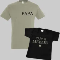 Matching shirts vader en dochter-Vaderdag cadeau-Papa en Papa