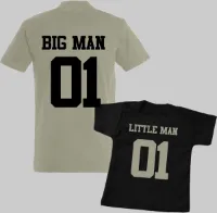 Matching shirts vader en zoon-Vaderdag cadeau-Cadeau voor Papa-Heren Maat Xxl-Kind Maat 134/146
