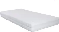 Matras 60x120 - 12cm dik - afritsbaar & wasbaar tijk - ortopedik-witte