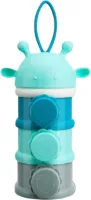 Melkpoeder toren | Giraffe | Melkpoeder bewaarbox | Onderweg | Reizen | Blauw | 3 Lagen