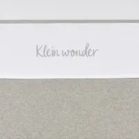 Meyco Baby Klein Wonder ledikant laken - greige - 100x150cm