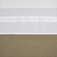 Meyco Ruffle wieglaken - white - 75x100cm