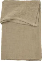 Meyco Baby Uni ledikant laken - pre-washed hydrofiel - taupe - 100x150cm