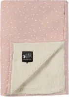 Mies & Co Baby Soft Teddy Wiegdeken – Adorable Dots Sweet Pink