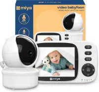 Miya M32+ Babyfoon - Babyfoon met camera - Op afstand bestuurbaar - Video & Audio - Baby monitor