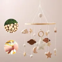 Mobiele Houder Met Muziekdoos - Houten Opknoping Babyhouder Voor Verzorgingstafel - Deurbel Bedhouder - Bells En Speelgoed Voor Kinderkamers