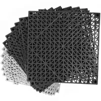 Modulaire antislip rubberen vloertegels voor binnen en buiten - 12 stuks