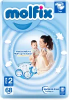 Molfix 2 Mini 3-6 KG - 612 luiers - (9 x 68) - Maandbox
