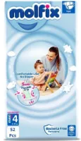 Molfix Premium Luiers Maat 4 Maxi PLUS Extra Absorberend (9-16 KG) Voordeel verpakking Maandbox - 624 luiers - Pampers - Ultra Absorberend, Huidvriendelijk, Perfecte Pasvorm