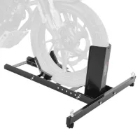 Motorfiets Voorwiel Chock Motorbike Stand 381-558.8mm Verstelbare Motorbike Chock Stand Laadvermogen 816.5kg Geschikt voor 76.2-203.2mm Bandbreedte Front Paddock Stand