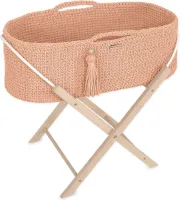 Mozesmand BOHO Handgemaakt met standaard - zalm