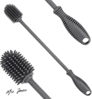 Mrs. Jones Collection Siliconen fles reinigingsborstel - Lang handvat - 31cm - Babyflessen - Hydrofles - Vaatwasserbestendig .