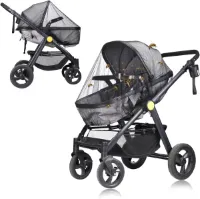 Muggennet voor kinderwagen - Universeel en zwart - Bescherming tegen insecten