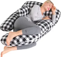 Multifunctioneel Zwangerschapskussen voor Volledige Lichaamssteun - G-vormig, Wasbaar en Verwijderbaar