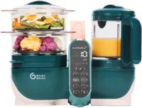 Multifunctionele 6-in-1 Foodprocessor voor Baby - Stoomkoker, Mixer en Meer, Ideaal voor Gezonde Maaltijden