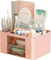 Multifunctionele Bureau Organiser met 7 Compartimenten en 2 Laden