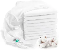 Multifunctionele Hydrofiele Luiers - 10 Stuks, 80x80 cm - Hoogwaardige Katoenen Doeken, Schadestofvrij, Oeko-Tex Gecertificeerd - Geschikt voor Wasbare Luiers, Handdoeken en Meer