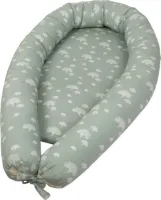 Musli-babynest-babykamer-beddengoed-Dandelion-misty-green
