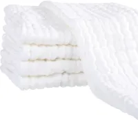 Muslin Nappies Burp Cloths Set of 5 - Highly Absorbent 70 x 70 cm - Boil-proof and High Quality hydrofiele washandjes