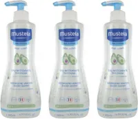 Mustela Reinigend Water Zonder Spoelen met Avocado 3 x 500ml