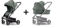 Mutsy Nexo Plus 2-in-1 Kinderwagen - Reiswieg en Zitje inbegrepen - Compact - Lichtgewicht Frame - Sea Green