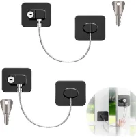 My Ninki ® Kinderveiligheid Universeel Slot voor Koelkast, Kast, Deur en Raam, 2 Stuks, Zwart