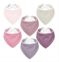NISXABEBE 6 stuks baby slabbetjes mousseline vierkante sjaal baby
