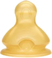NUK Brede Hals Latex Speen x2 - 6-18 Maanden - Large gat