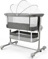 Maydolly Nachtkastje draagbaar reiswieg babybed - verstelbaar draagbaar bed - donkergrijs - Co Sleeper