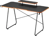 NanoRS - Bureau - Gaming bureau met monitor legbord - max. 50kg, hoogte 850mm, zwart, RS170