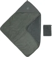Nattou Badcape en Washand - Axel en Luna - 75x75 cm  - Groen