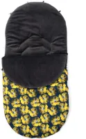 New Baby - Voetenzak - Geel - Winter voetenzak buggy geel – fleece en rits rondom
