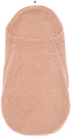 New Baby - Voetenzak - Roze - MINI voetenzak roze – teddy stof met 3-puntsgordel – autostoel